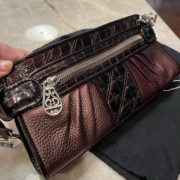 Brighton Delilah leather clutch with chain - Picture 9 of 9